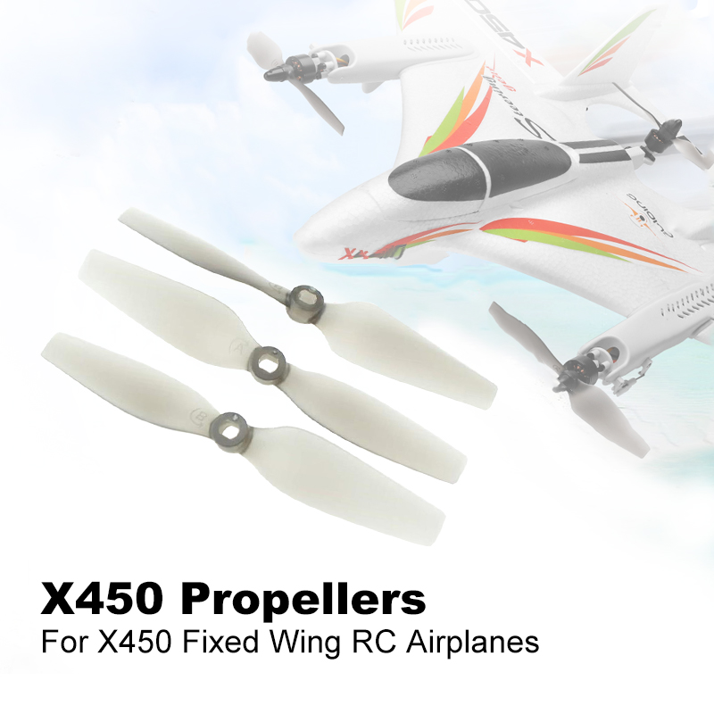Lot De 3 Hélices XK X450-005 CW & CCW - Pour Avion RC électrique WLtoys (voilure Fixe)