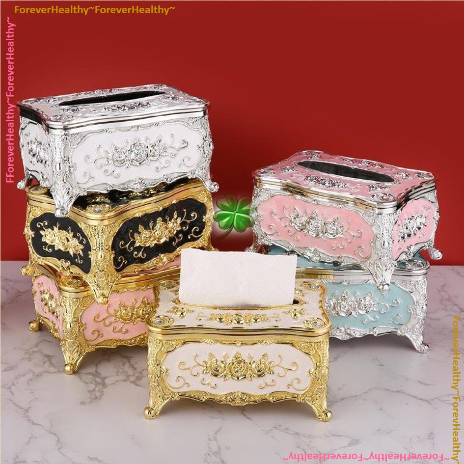 Luxury Hand Craft European Tissue Storage Box 3D Flower Car Table Home ...