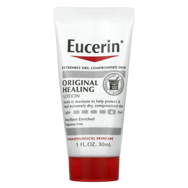 Eucerin, Original Healing Lotion, Fragrance Free, 30 ml, (Travel Size