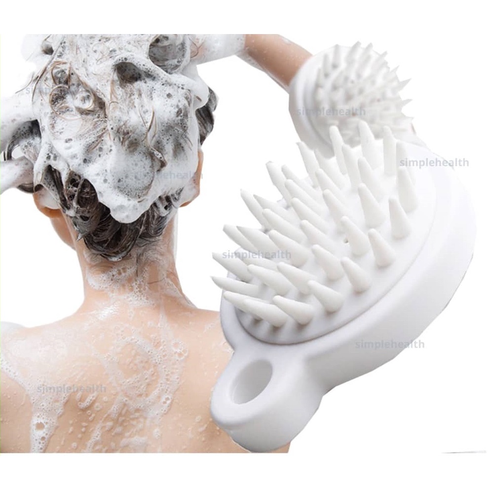 1pc Soft Silicon Shampoo Brush Hair Head Body Bath Washing Scalp ...