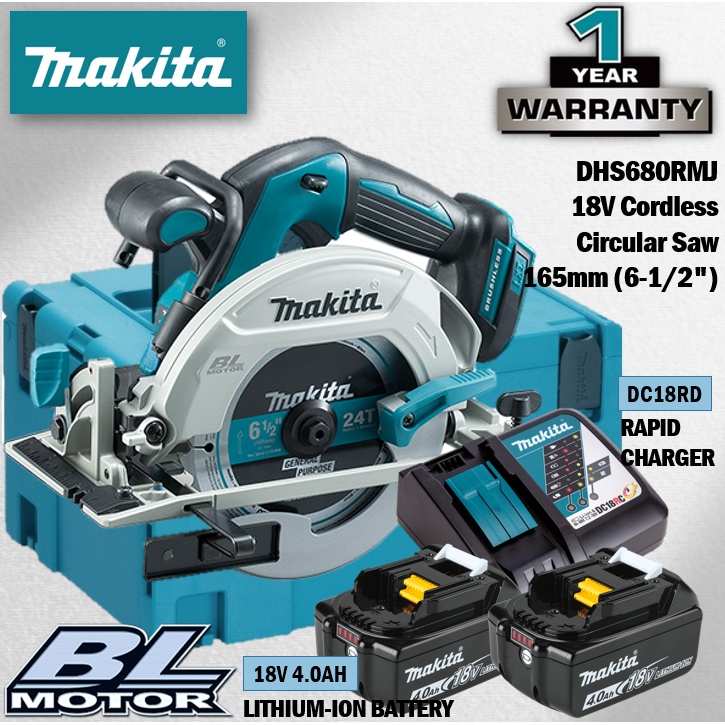 Makita DHS680 165mm Circular Saw 18v 3.3kg