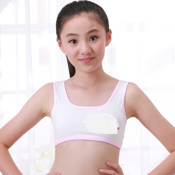 🇲🇾Stock] High Quality Teenager Bra Girl Seamless Latex Young Girl Training  Bra/ Bra Remaja Coli Baju Dalam发育期背心少女内衣