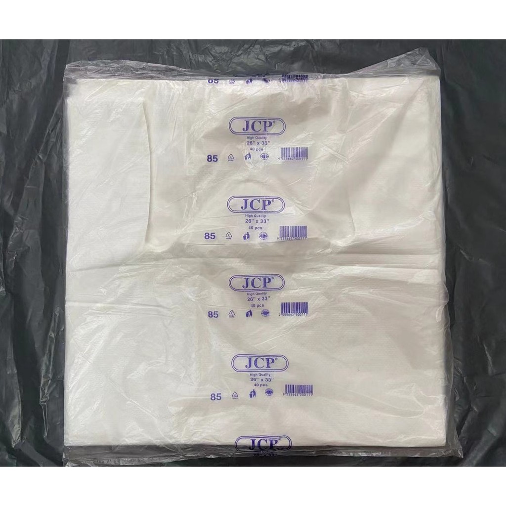 Wholesale Price ±40's - 26” x 33” ( White ) JCP Brand Singlet Plastics ...