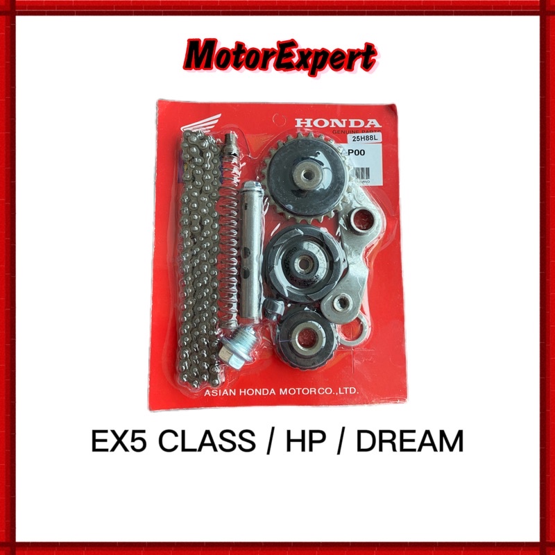 EX5 DREAM 88L EX5 HI POWER 84L EX5 CLASS 90L TIMING CHAIN SET SIAP GIGI