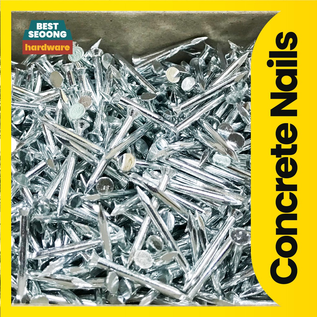 2MM Galvanised Concrete Steel Nails Countersunk Flat Head Concrete