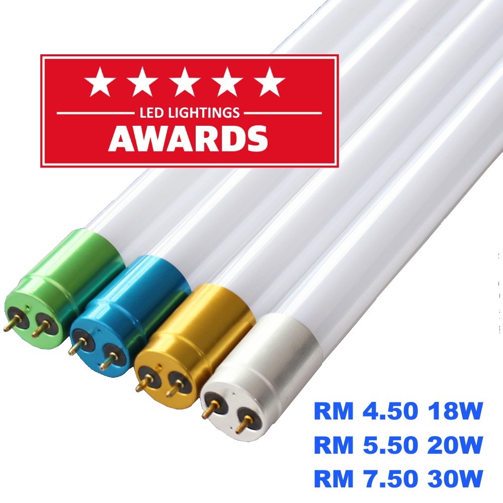 30 X LED T8 GLASS TUBE 36W，50W | Shopee Malaysia