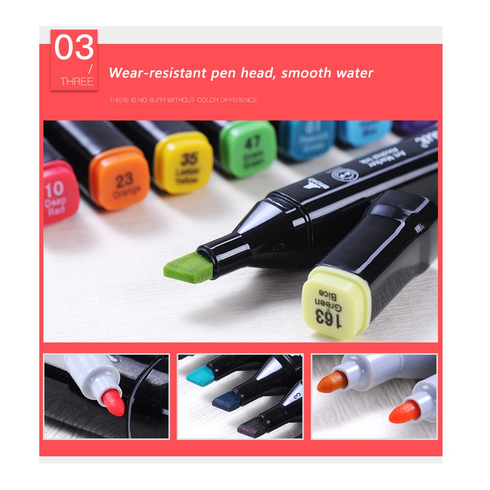 Touch Cool Twin Head Dual Tip Art Markers Pen for Manga and Impression