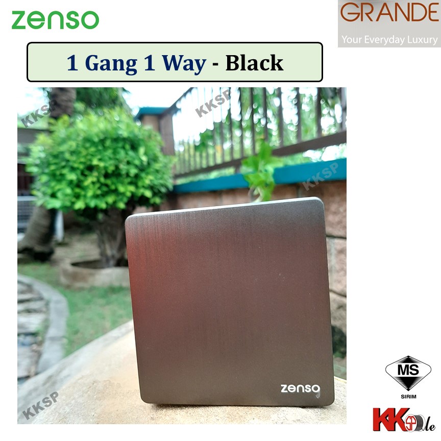 Ready Stock Zenso Grande Hairline Black All Switches 13a Switched