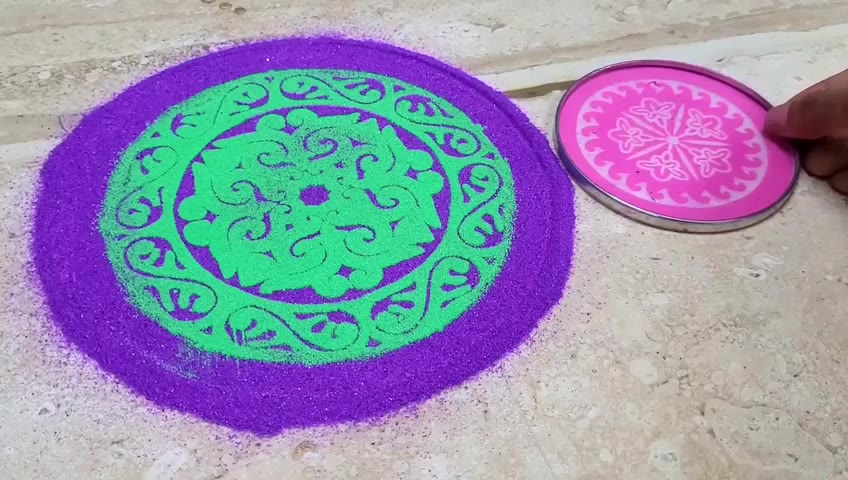 OM MURUGA YouTube Rangoli Crystal Powder/Kolam/Holi Crystal Powder-10 ...