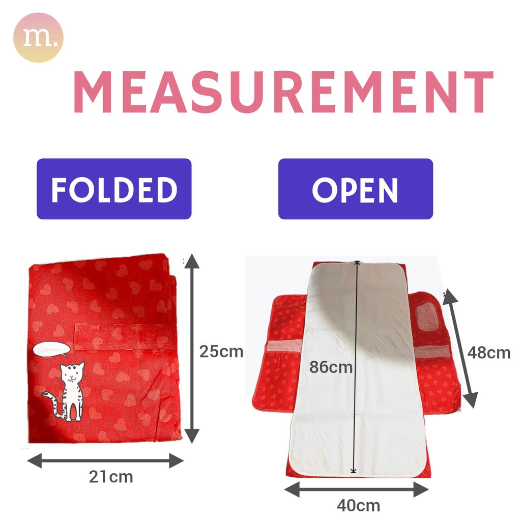 Baby Portable Changing Mat Multifunctional Travel Size Diaper Changing