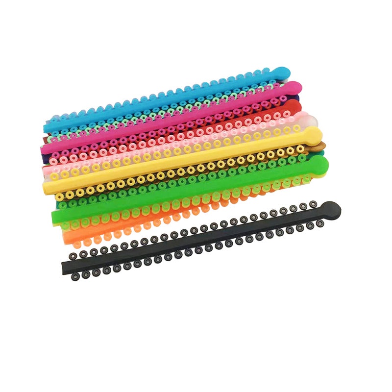 thumbnail image 2 of AZDENT Orthodontic Elastic Ligature Ties - Clear/Multi-Color For Roth/MBT Brackets 2 of 6