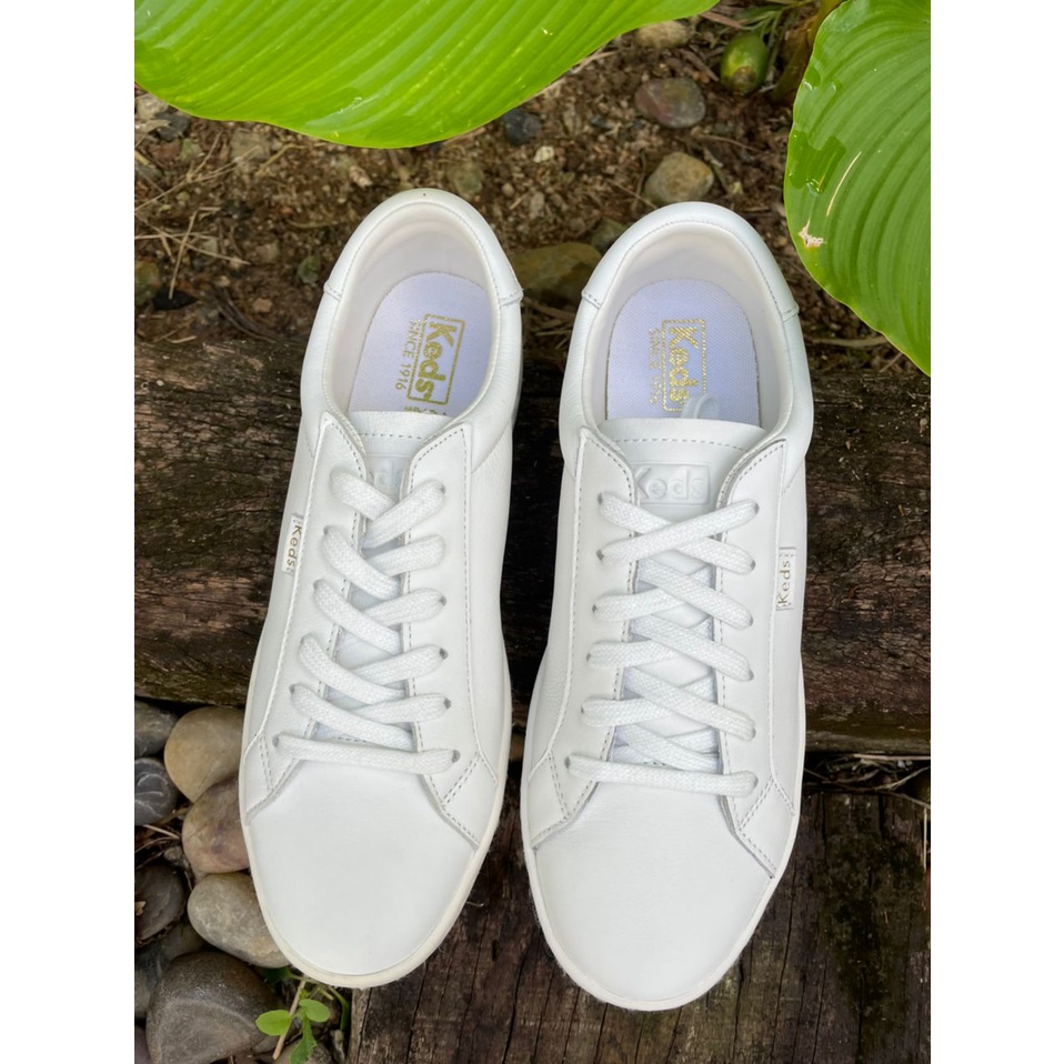Keds ace leather white best sale
