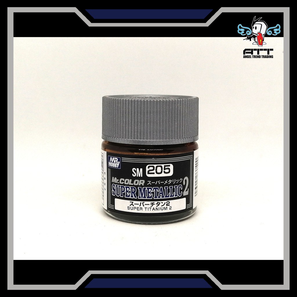 Mr.Hobby SM205 Super Titanium 2 (10ml): Colore Metallico Per Modellismo Di Alta Qualità