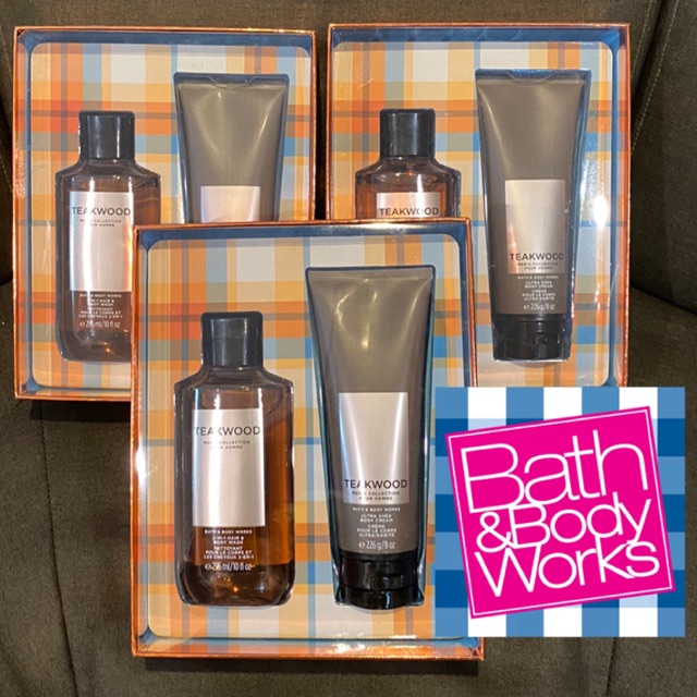 Bath & Body Works Men's Collection Teakwood 2 Piece Gift Set