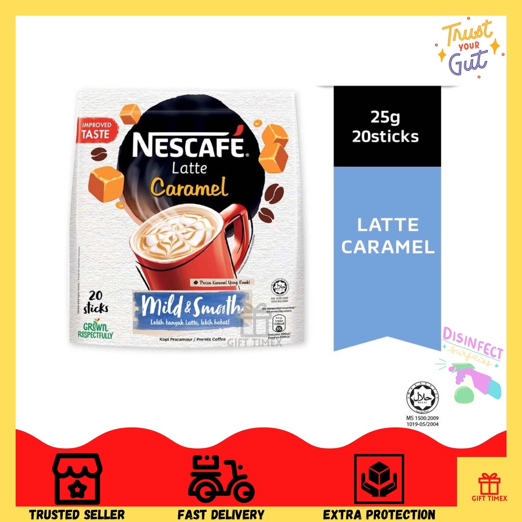 NESCAFE Latte Caramel (20s x 25g) 雀巢咖啡拿鐵焦糖 | Shopee Malaysia