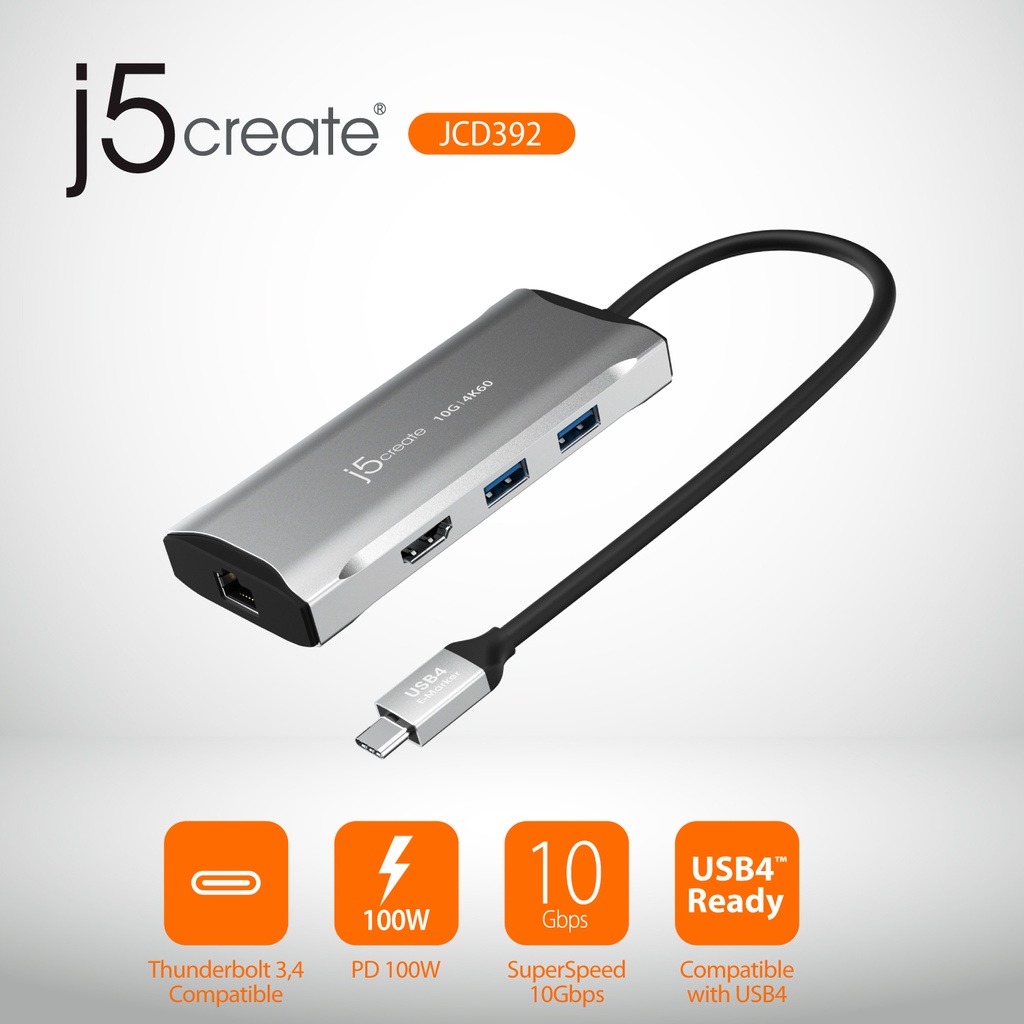 j5 Create USB3.26in1マルチアダプター スペースグレー JCD392 1個