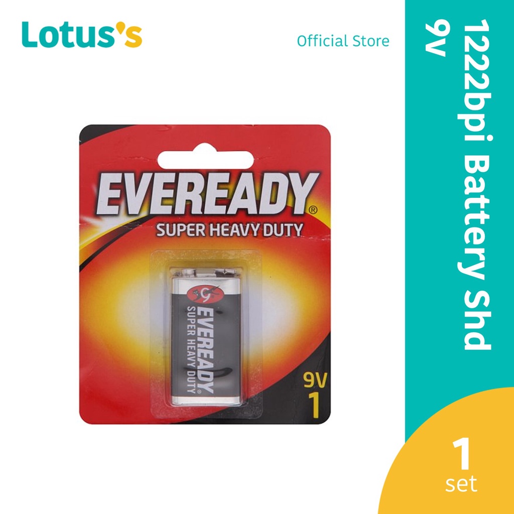 Eveready Battery Super Heavy Duty (1222BPI9V) Shopee Malaysia