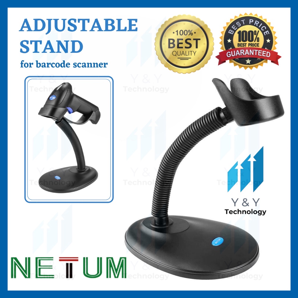 NETUM Barcode Scanner Stand for Holder Only Bendable Adjustable L Stand