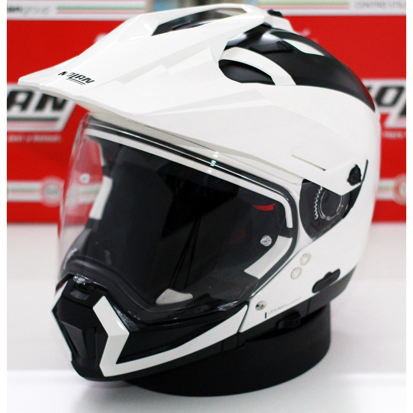 Nolan Helmet N70-2 X Classic N-Com (5 Metal White) | Shopee Malaysia