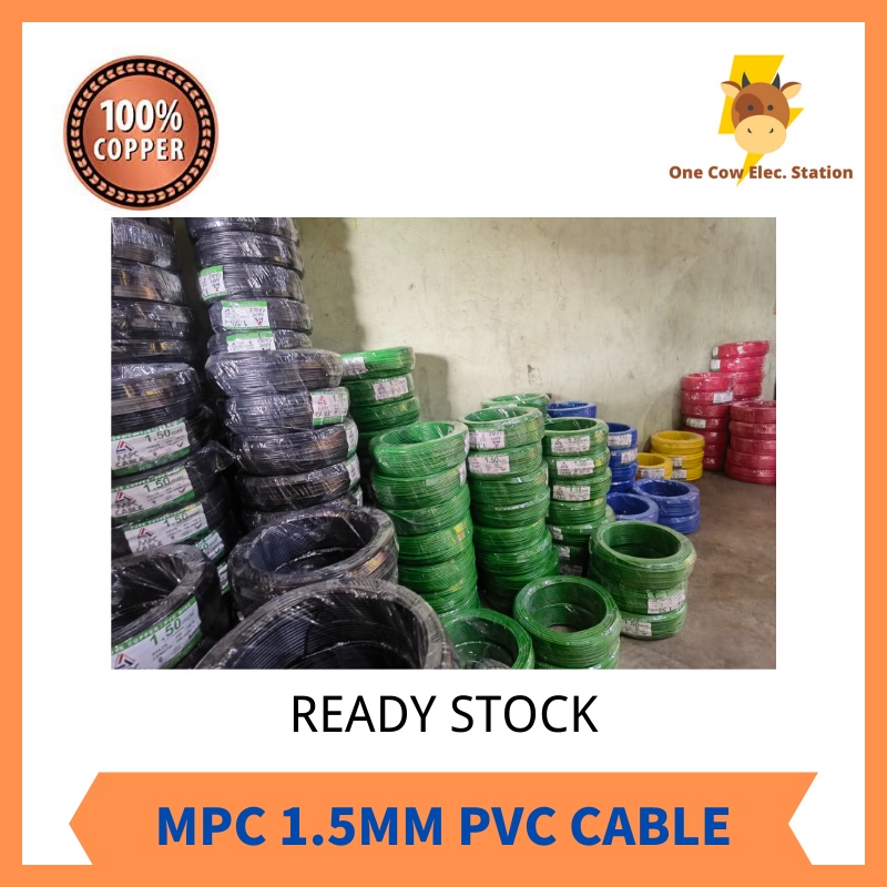 MPC 1.5MM #PVC Cable #PVC Wire #SIRIM Approval #100% pure Copper ...