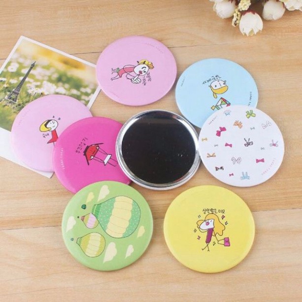 Cute Korean Mini Hand Mirror Makeup Pocket Mirror (Wholesale