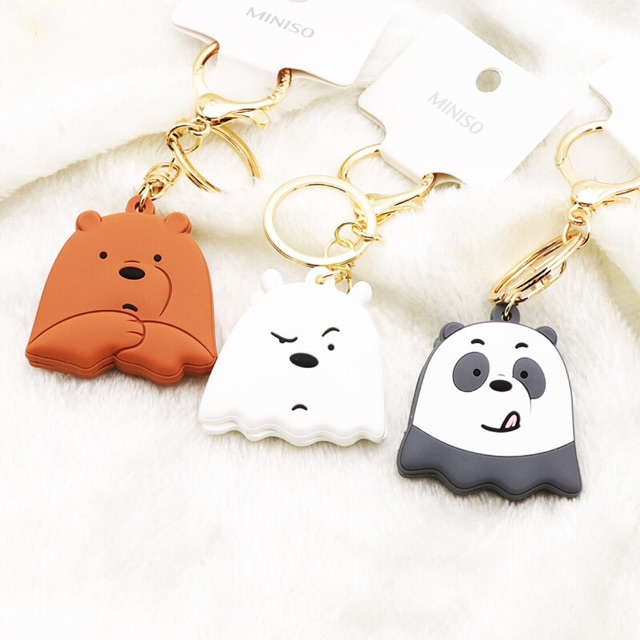 Miniso We Bare Bears Keychain Shopee Malaysia
