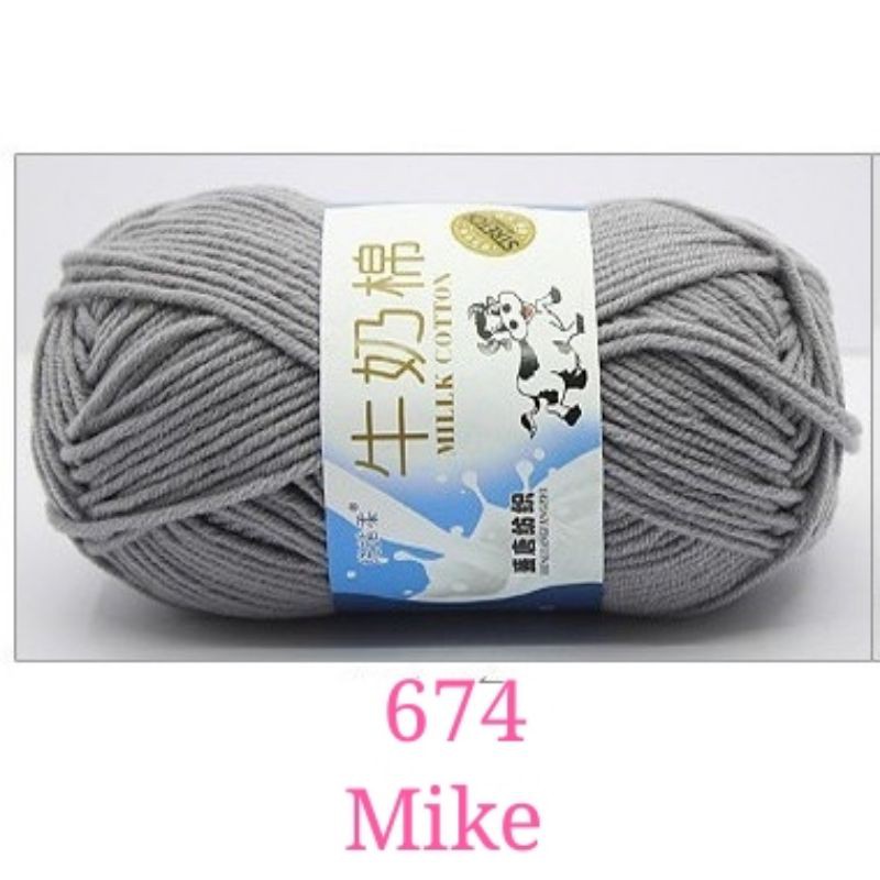 Milk Cotton (5ply)(50g)Yarns Benang Kait Beg Crochet yarnsMilk Cotton ...