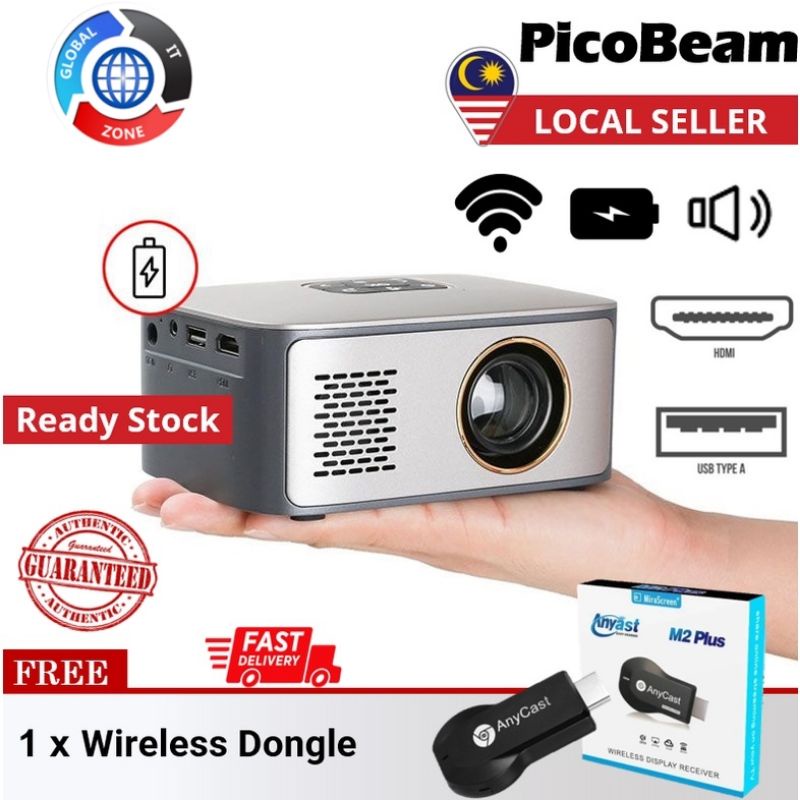 MiniBeam MP20 Ultra Portable Mini LED Pico Projector YG300 Pro for Home