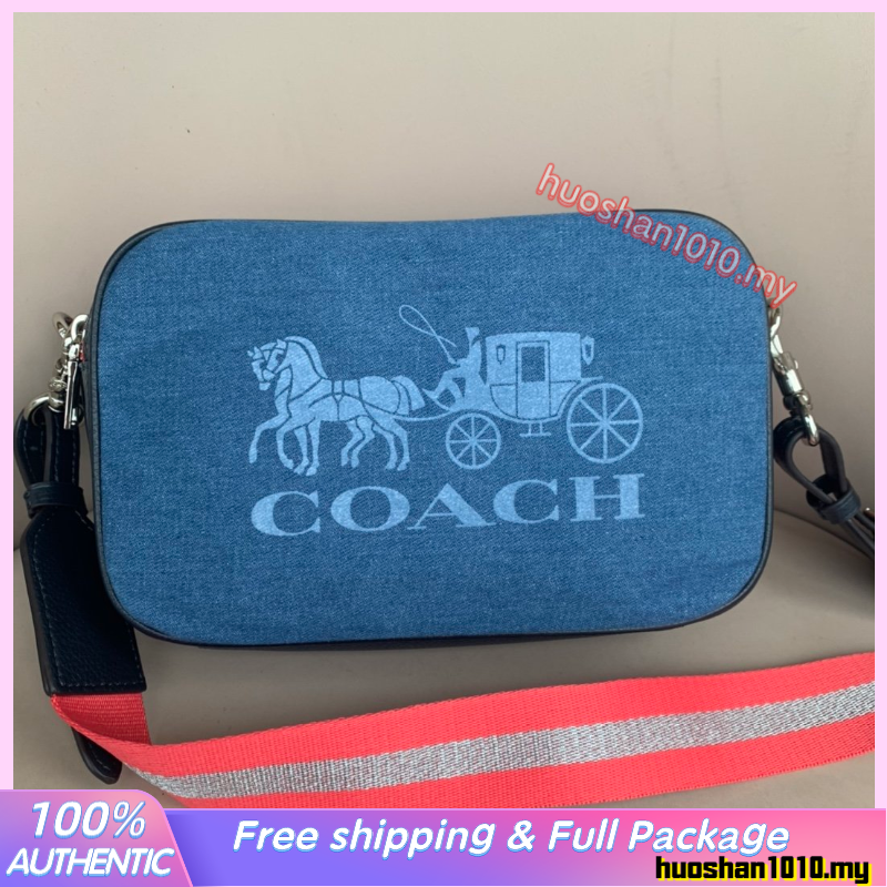 Coach denim camera on sale bag