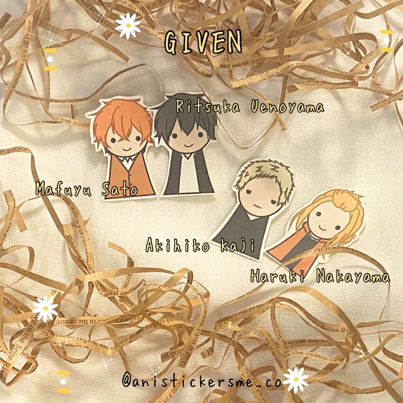 Given Sticker Pack [Given] *x3 for each character | Shopee Malaysia
