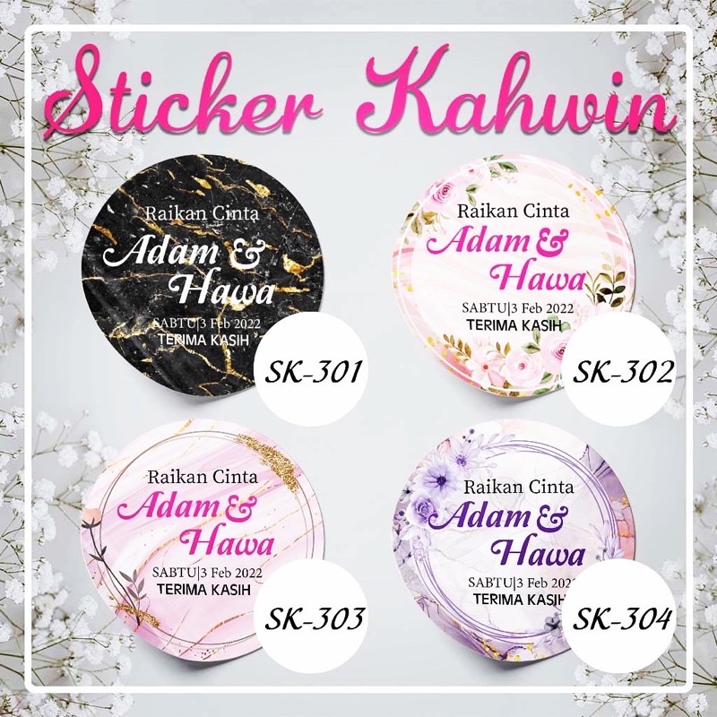 STICKER KAHWIN DOORGIFT BAJET 🔥HOT SALE🔥 FREE EDIT | Shopee Malaysia