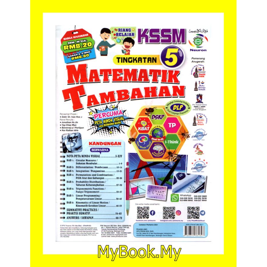 MyB Buku Latihan : Riang Belajar KSSM Tingkatan 5 - Matematik Tambahan ...