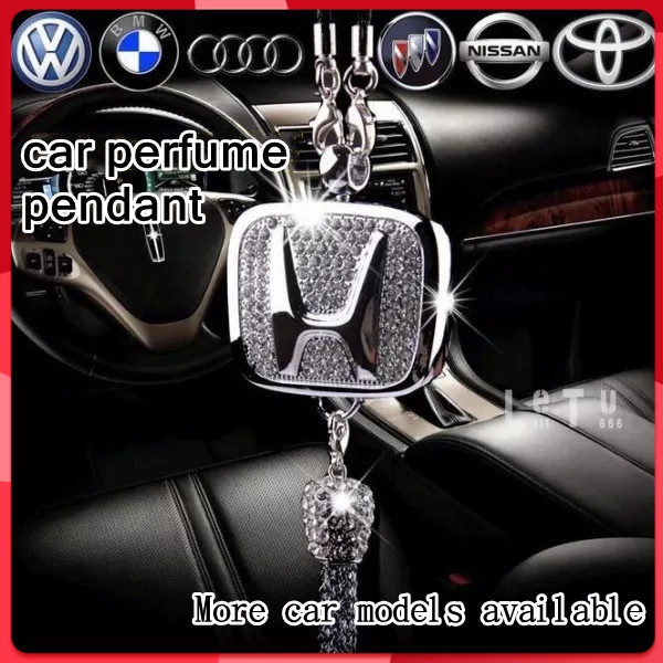 Car diamond aromatherapy pendant High end car perfume pendant car logo