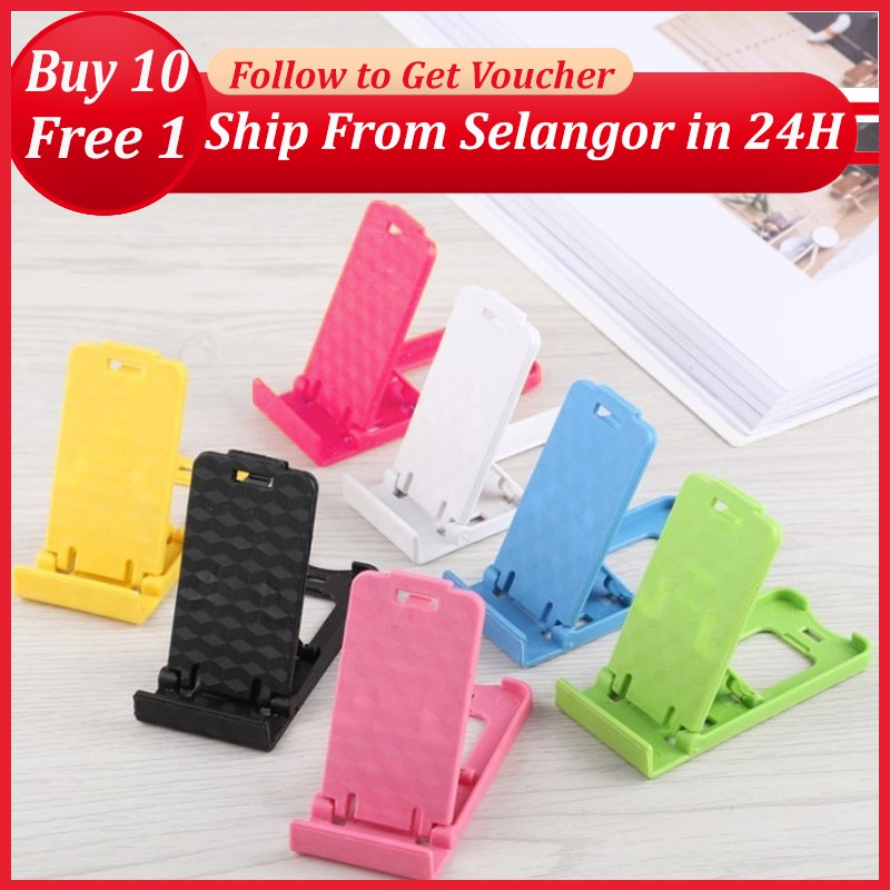 Phone Stand Clip 🎀 Ready Stock MY 🎀 Adjustable Foldable Mini Phone Desk