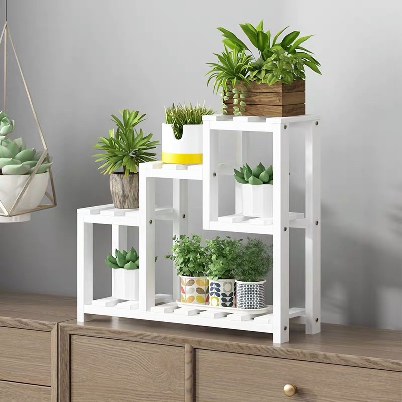 Waterproof Table Desk Plant Rack Succulent Flower Pot Small Balcony Rak ...