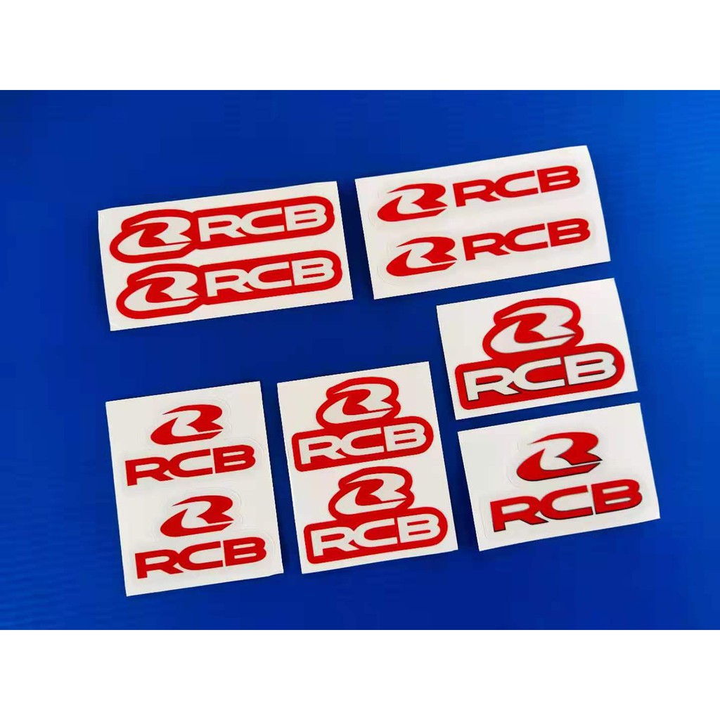 Sticker RCB Sticker Motor Printed Double Layer Waterproof | Shopee Malaysia