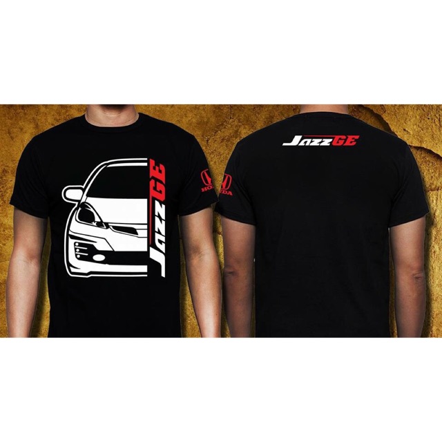 Honda Jazz GE Front Gildan Premium Cotton Heatpress Black T