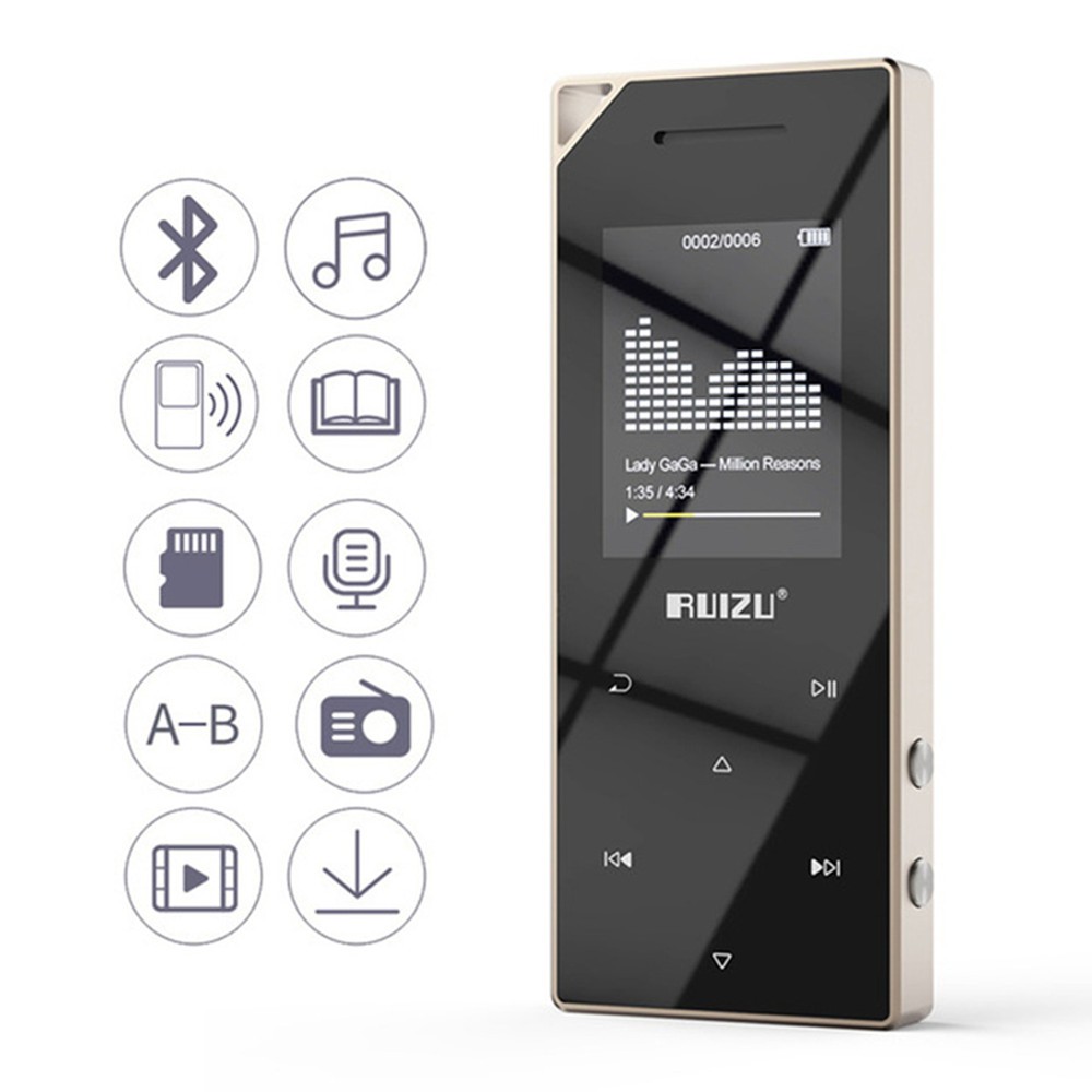 RUIZU D05 Bluetooth MP3 8GB Music Player Support Mobile OTG Shopee Malaysia