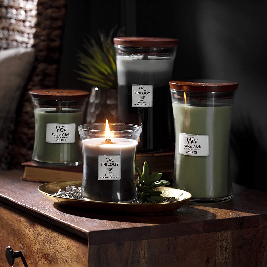 WoodWick Hourglass Trilogy Candle Forest Retreat - Scented Candle