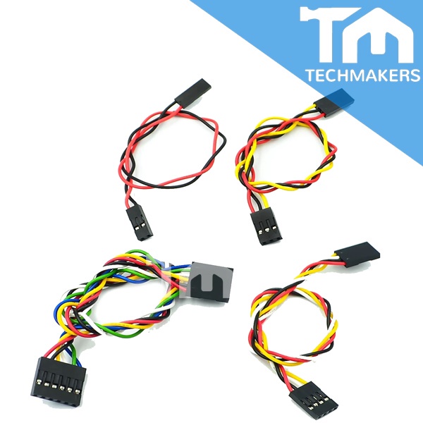 1pcs of 20cm 2/3/4/6/8 Pin Female-to-Female DuPont Easy-Fit Cable 2.54mm Jumper Wire Pins Arduino TechMakers