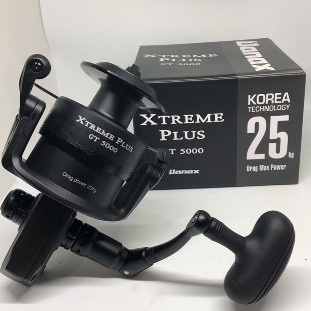 banax gt xtreme 5000 fishing reel BANAX XTREME PLUS GT 5000 max drag 25kg aluminium body