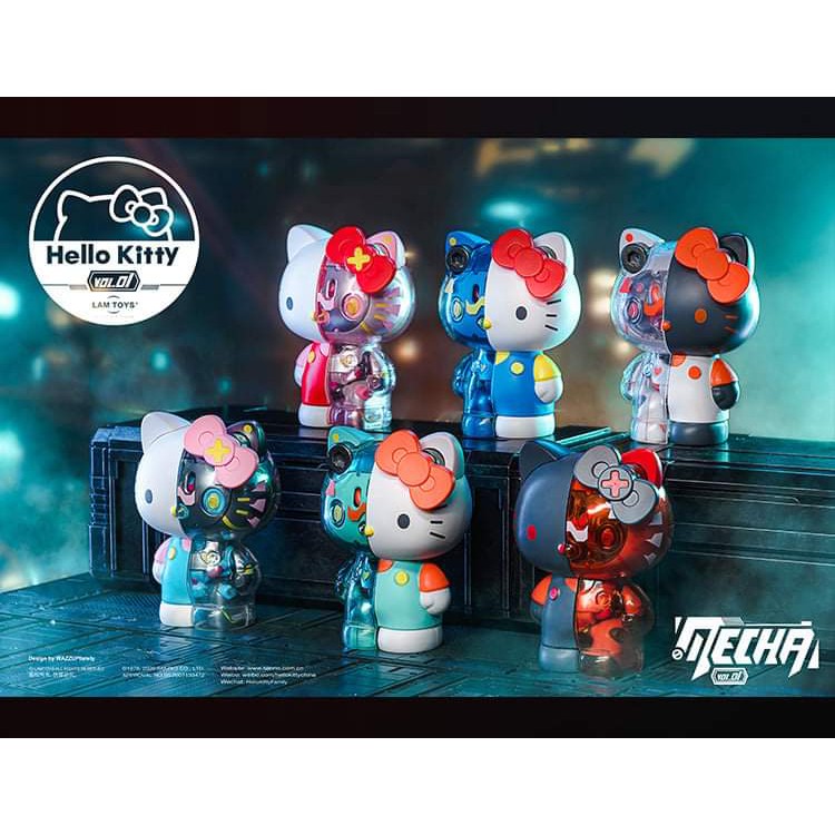 LAMTOYS] Mecha Hello Kitty Blind Box - Half Robot Series 正版半