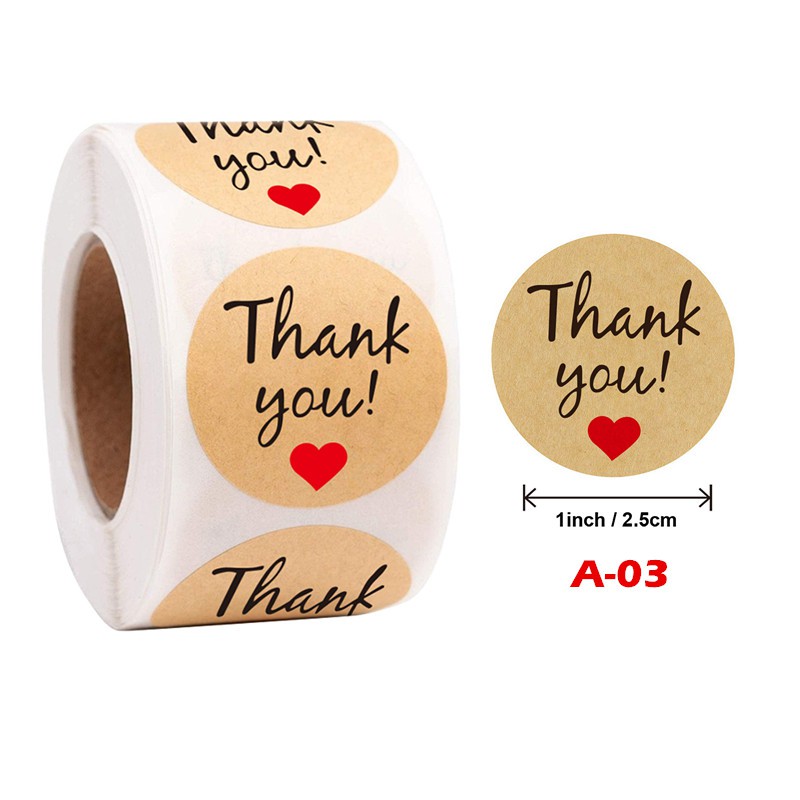 Pcs Roll Thank You Birthday Party Quality Seal Label Scrapbook