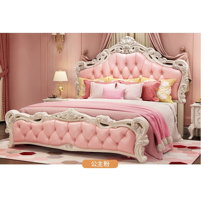 Pink European Bed Frame Pink Princess European Bed Frame Premium PU