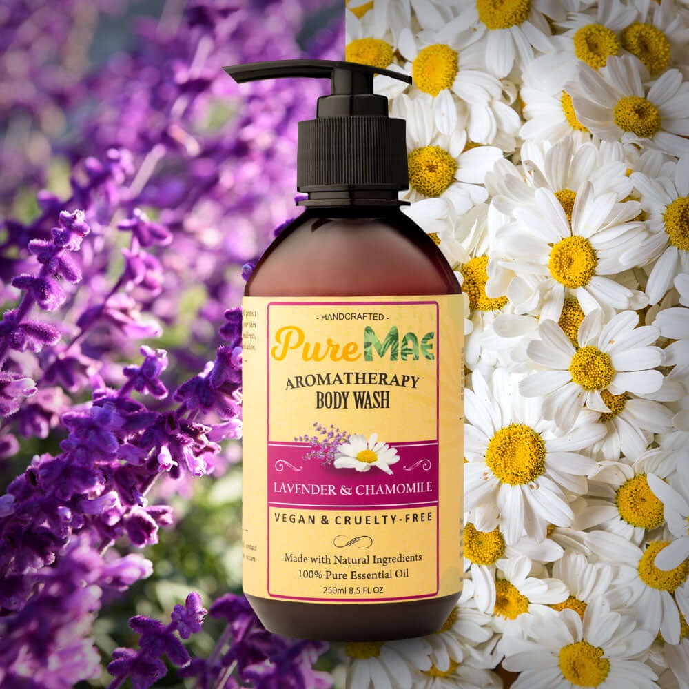 PureMAE Lavender & Chamomile Body Wash for Eczema, Acne, Inflammation