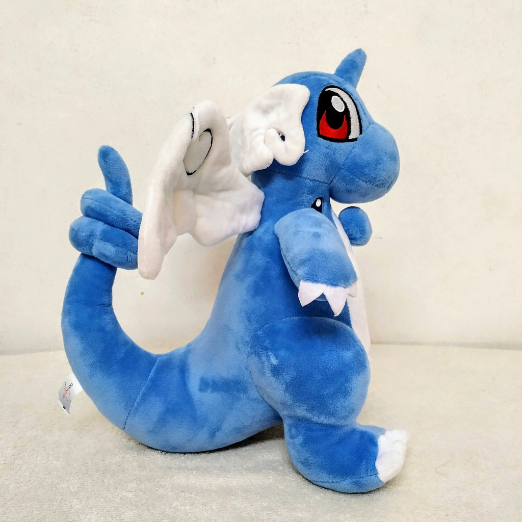 READY STOCK IN MALAYSIA Blue Dragonite Pokemon Plush Baby Animals Soft Stuffed Toys Dolls Gifts Patung Bayi