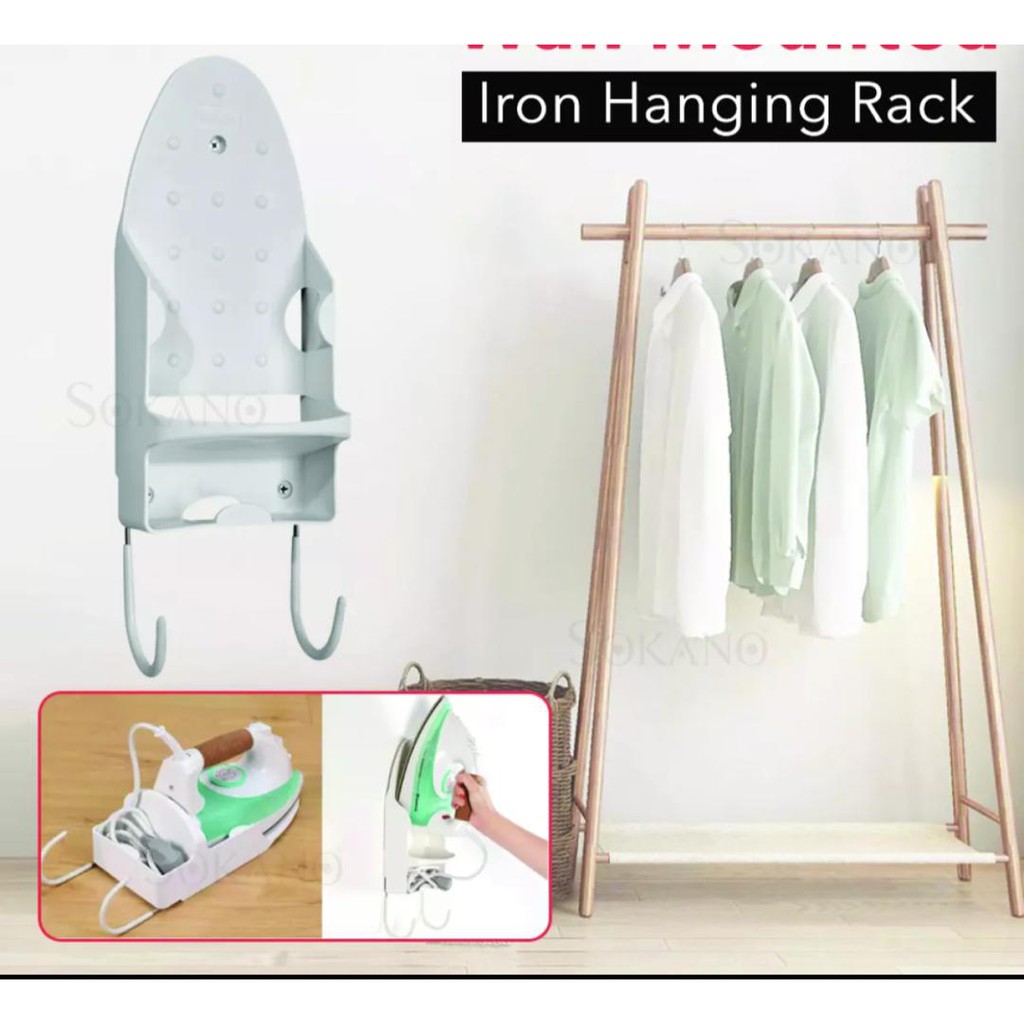 8888-1 Wall Mounted Iron Hanging Rack Iron Board Door Wall Mount ...