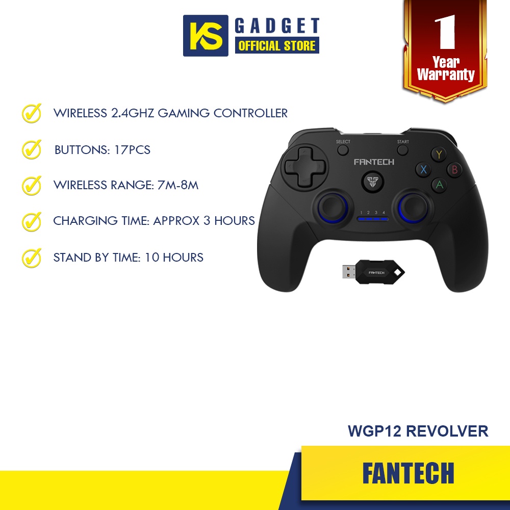 Fantech WGP12 Revolver Wireless 2.4GHZ Gaming Controller | Shopee Malaysia