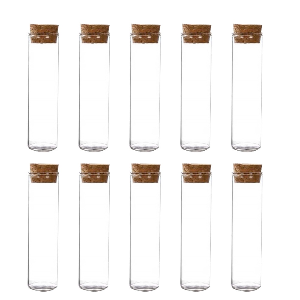 10pcs Tubestestbottles Cork Tube Bottle Lids Corks Storage Reagent
