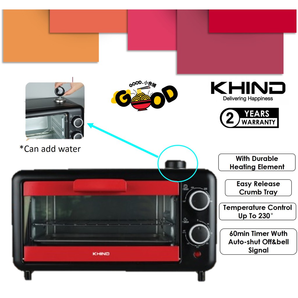 *ReadyStock*Khind 11L OT11H Electric Oven With Special Steam Function